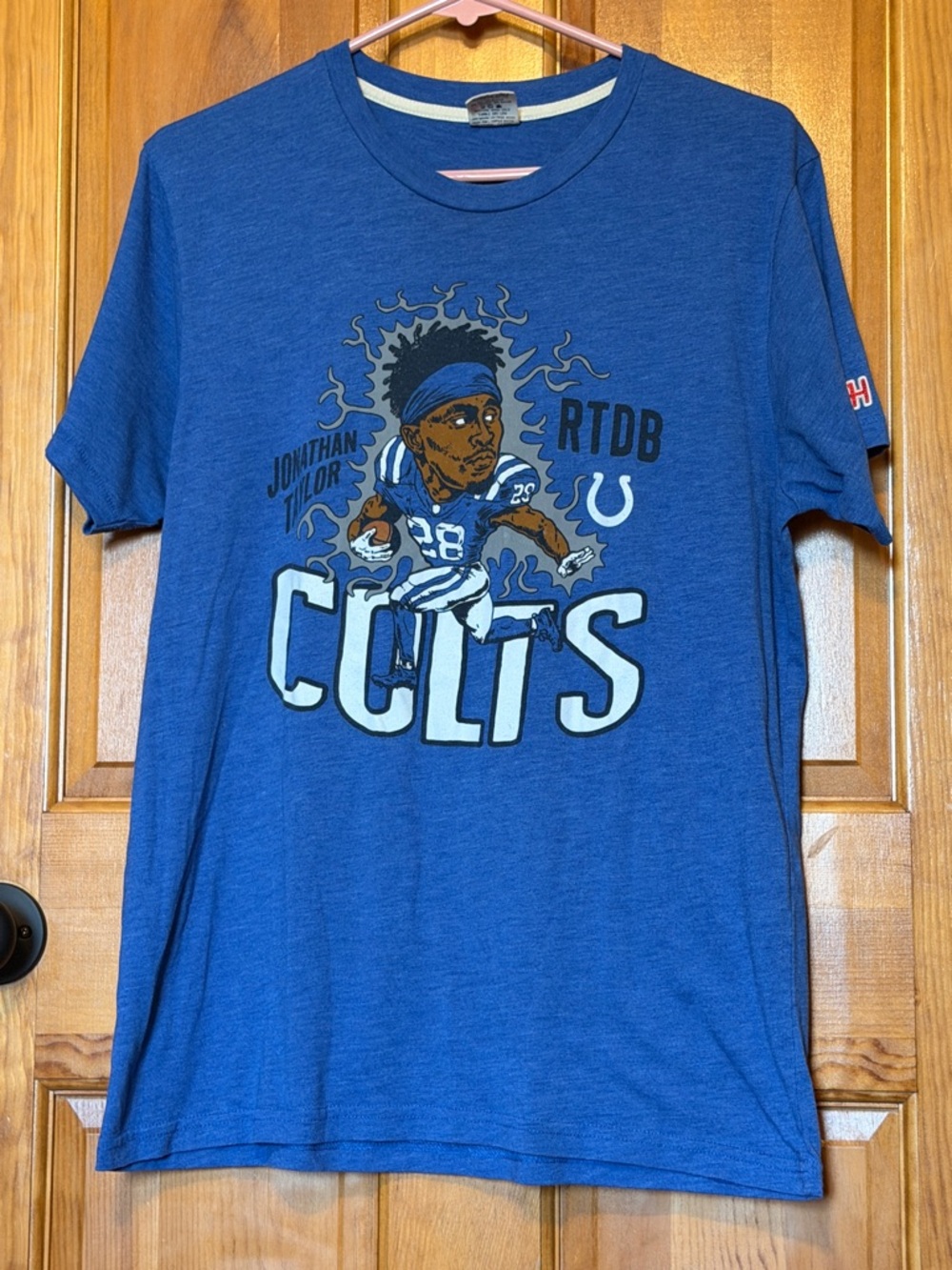 HOMAGE Blue Colts Jonathan Taylor Graphic Tee